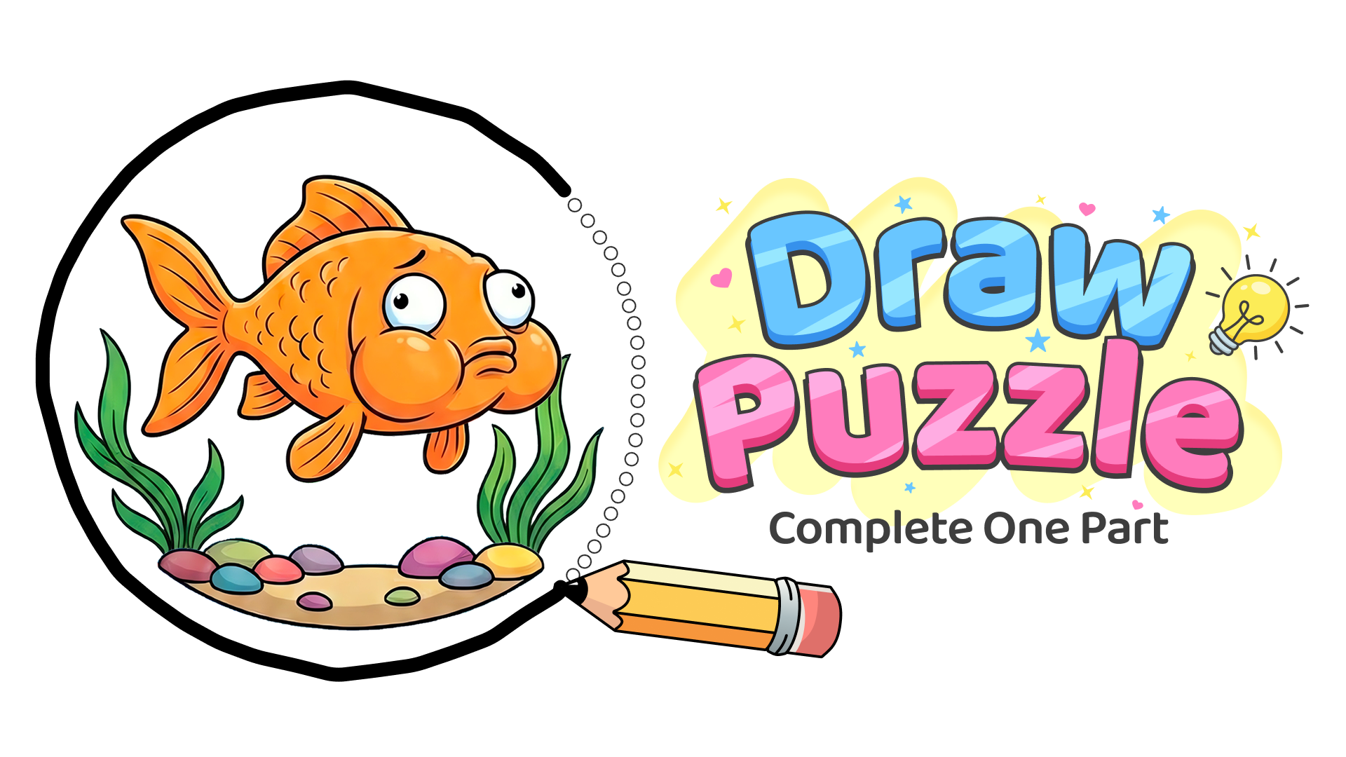 Draw Puzzle: Complete One Part