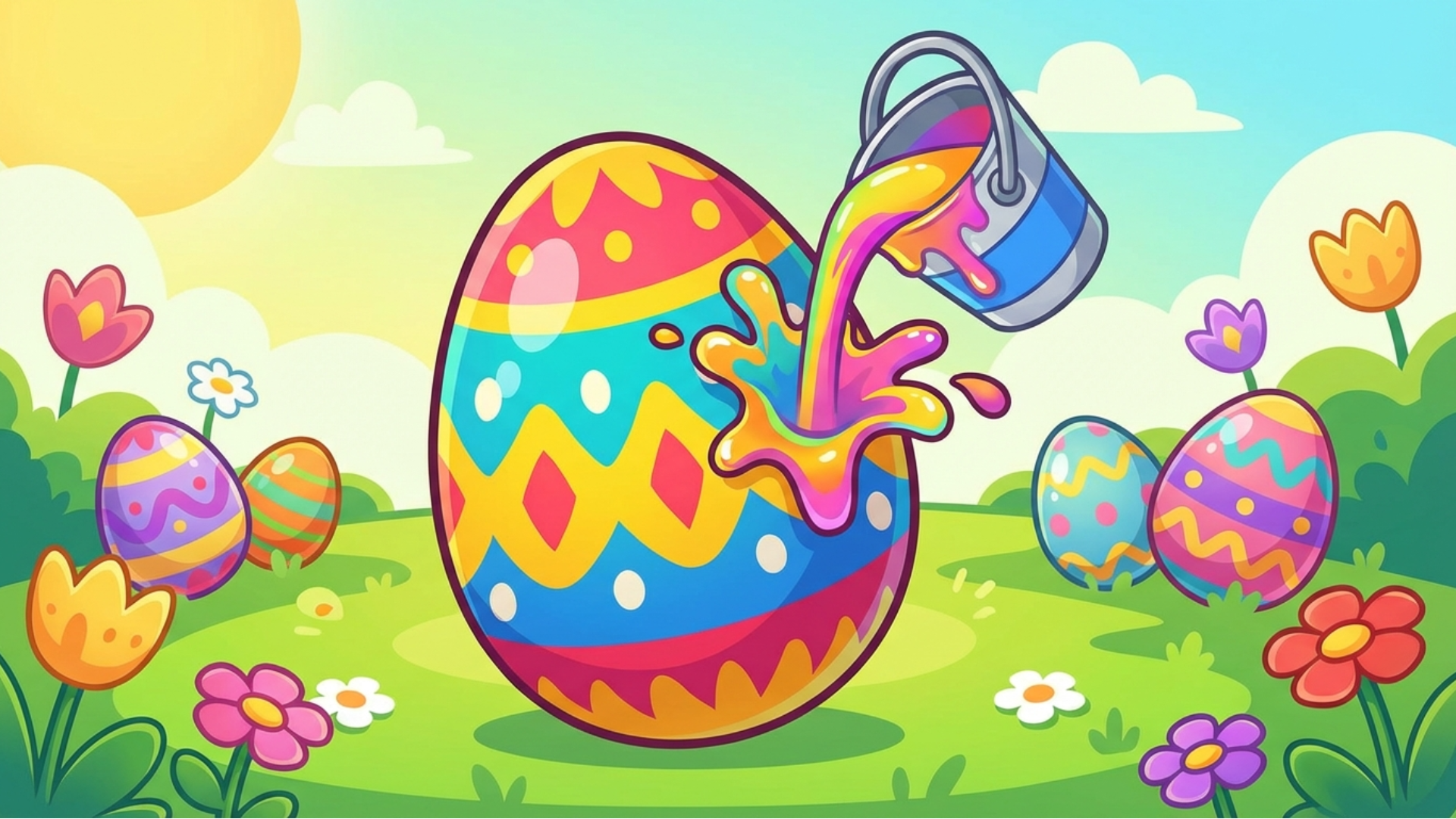 Easy Easter Coloring Eggs cover art