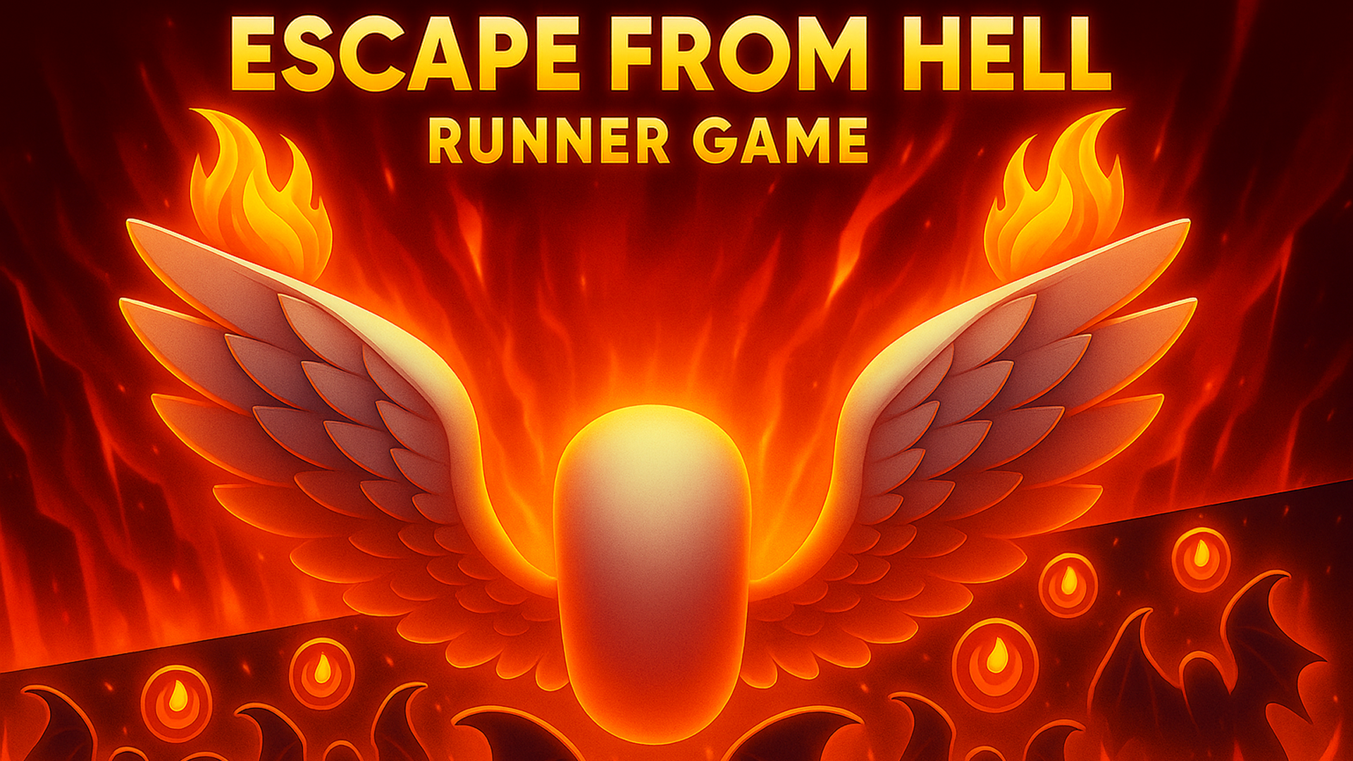 Arte da capa de Escape from Hell: Runner Game