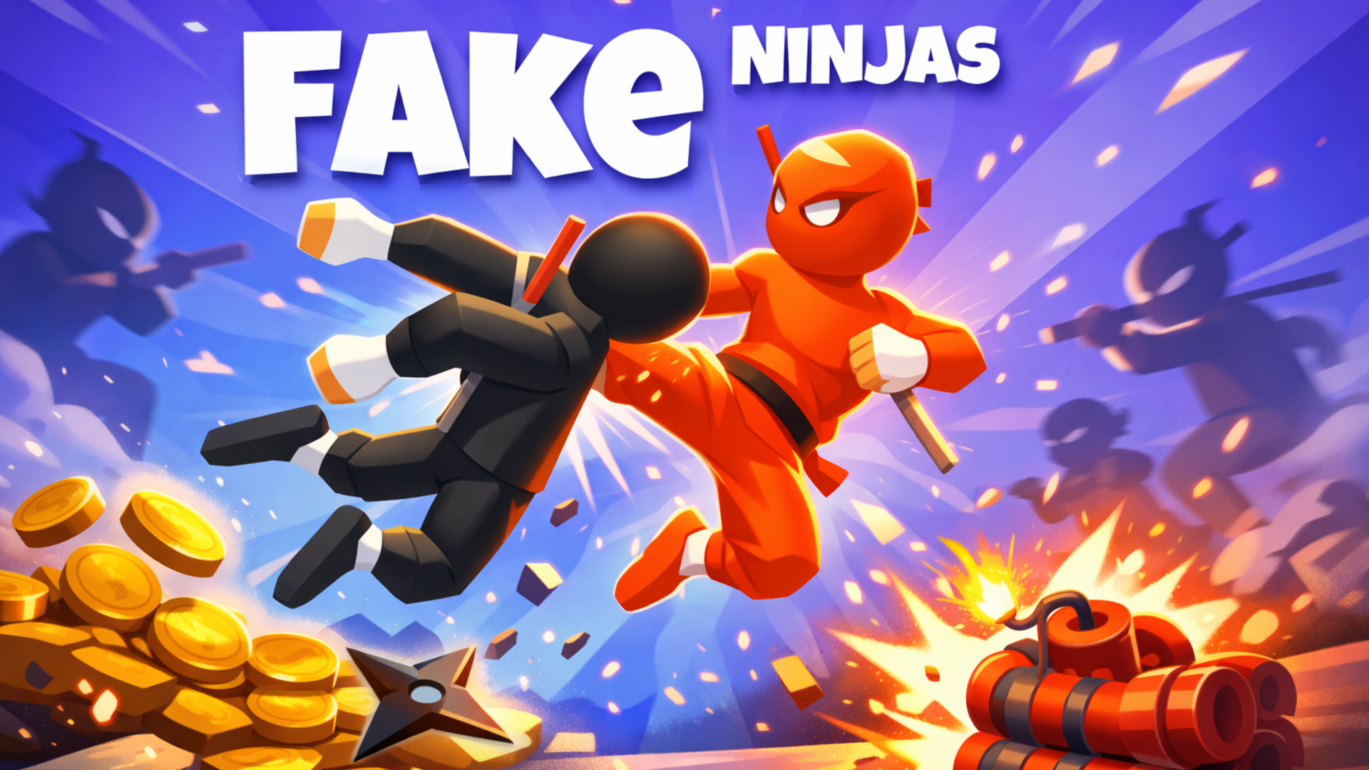 Arte da capa de Fake Ninjas