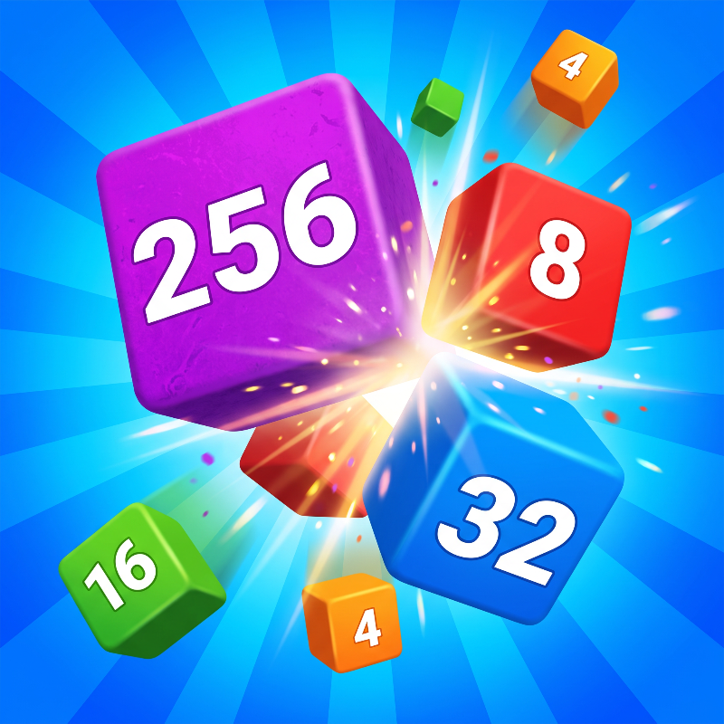 Fever Cubes: Drop Number 2048 - Number Games puzzle game thumbnail