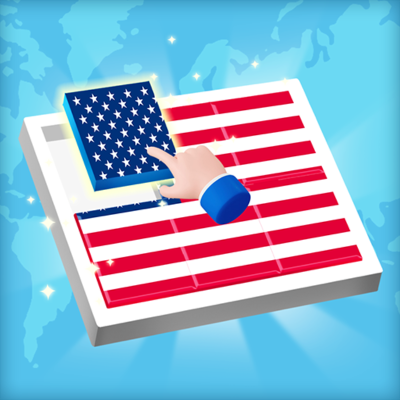 Flag Assemble Puzzle