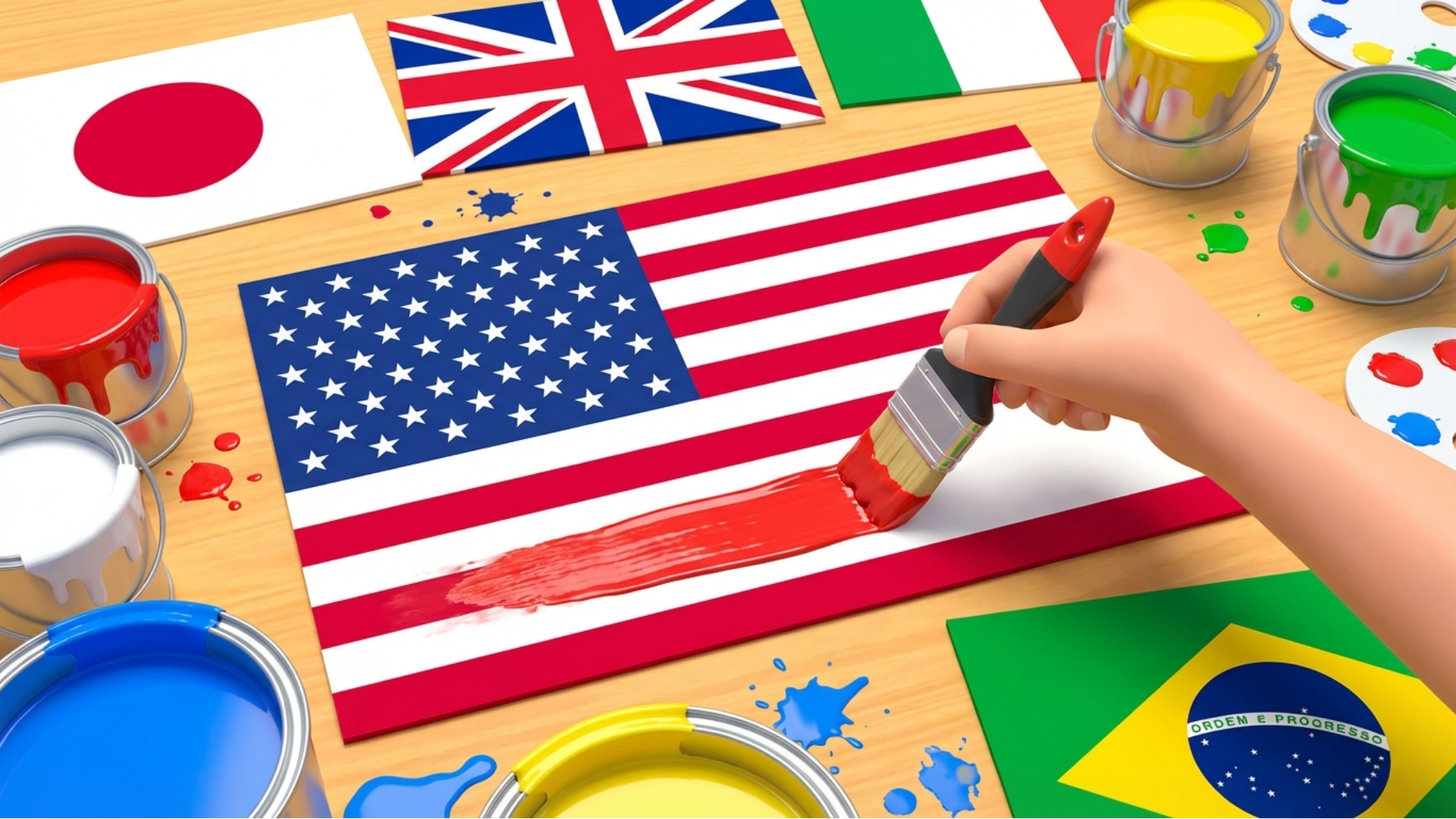 Flag Painting Game game artwork