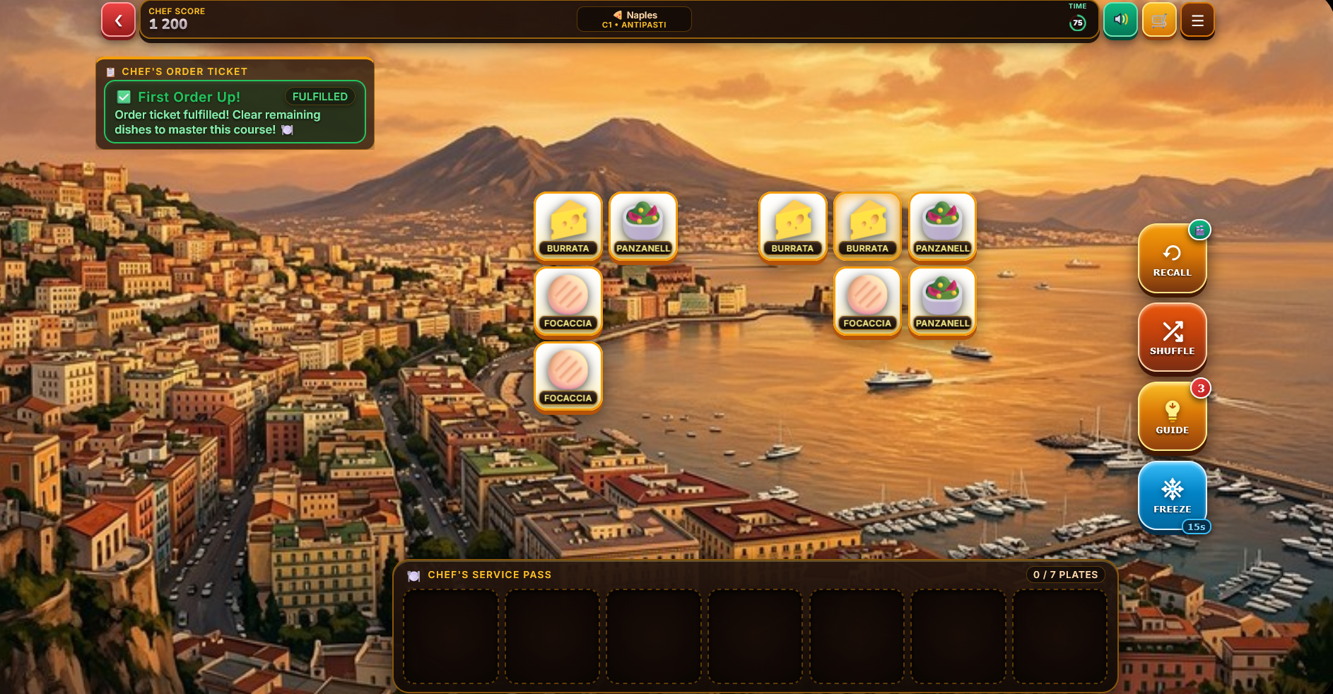 Food Tile Match 3: World Tour screenshot 3
