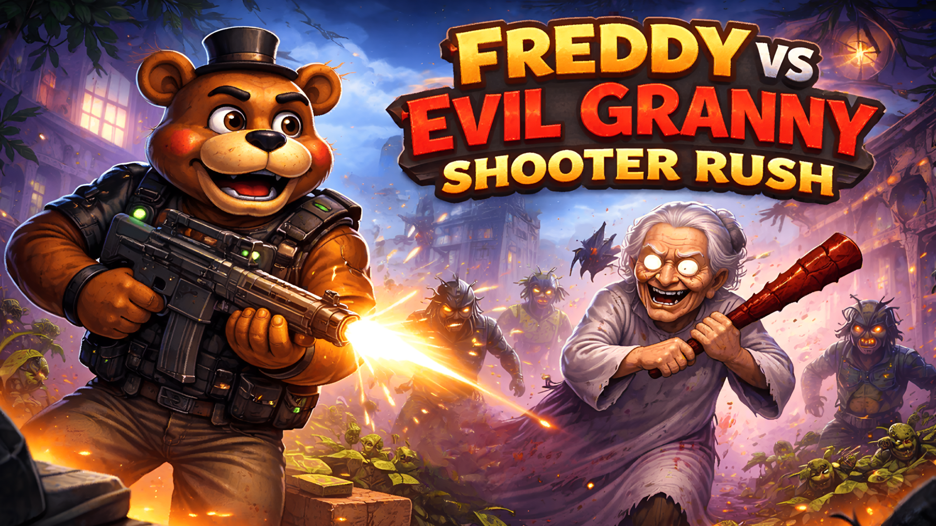 Freddy VS Evil Granny Shooter Rush cover art