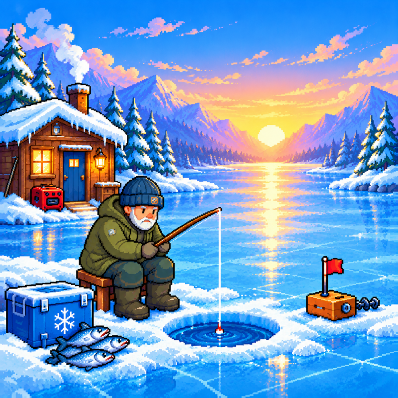 Frozen Lake - Ice Fishing Empire