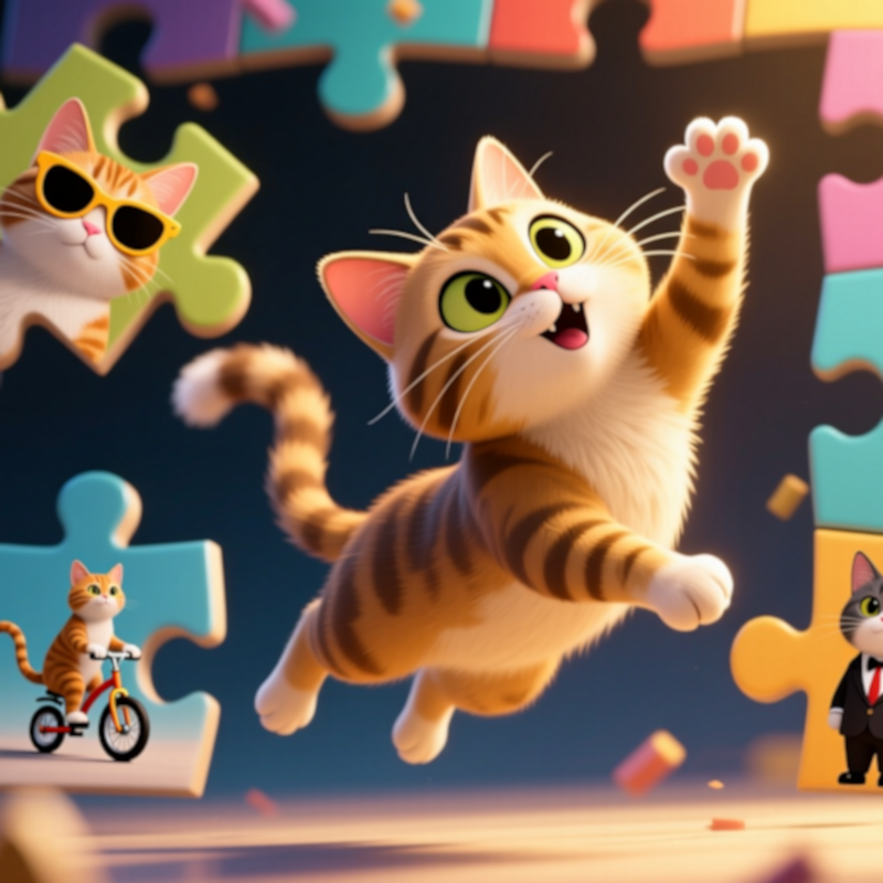 Funny Cats: Puzzle