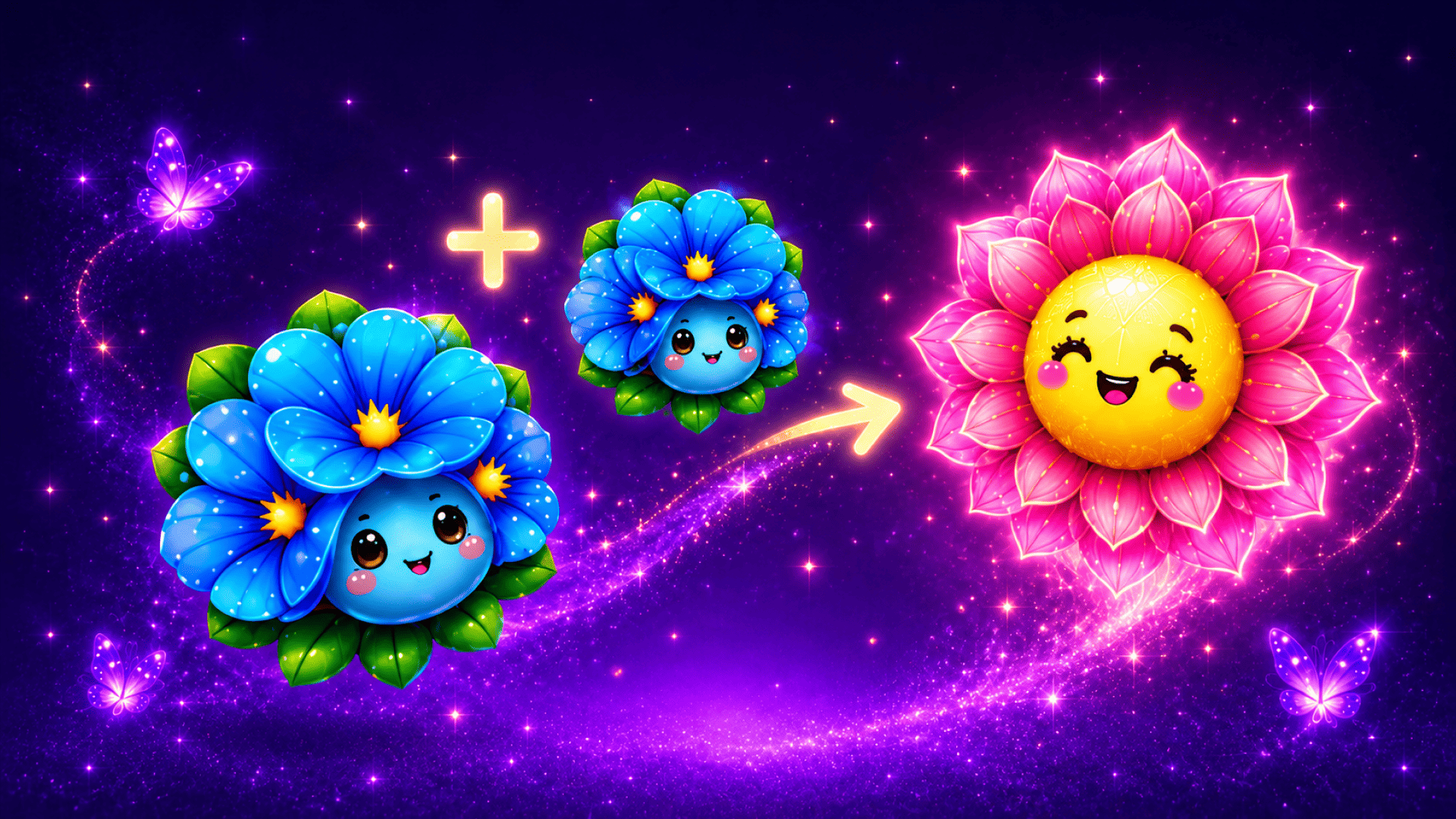 Arte da capa de Funny Merges: Grow a Flower