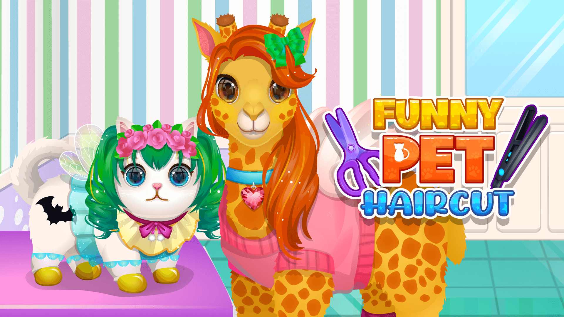 Funny Pet Haircut game thumbnail