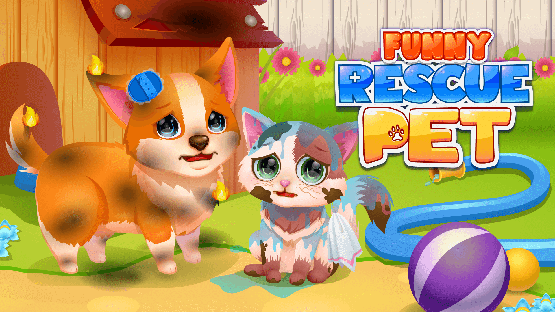 Funny Rescue Pet game artwork