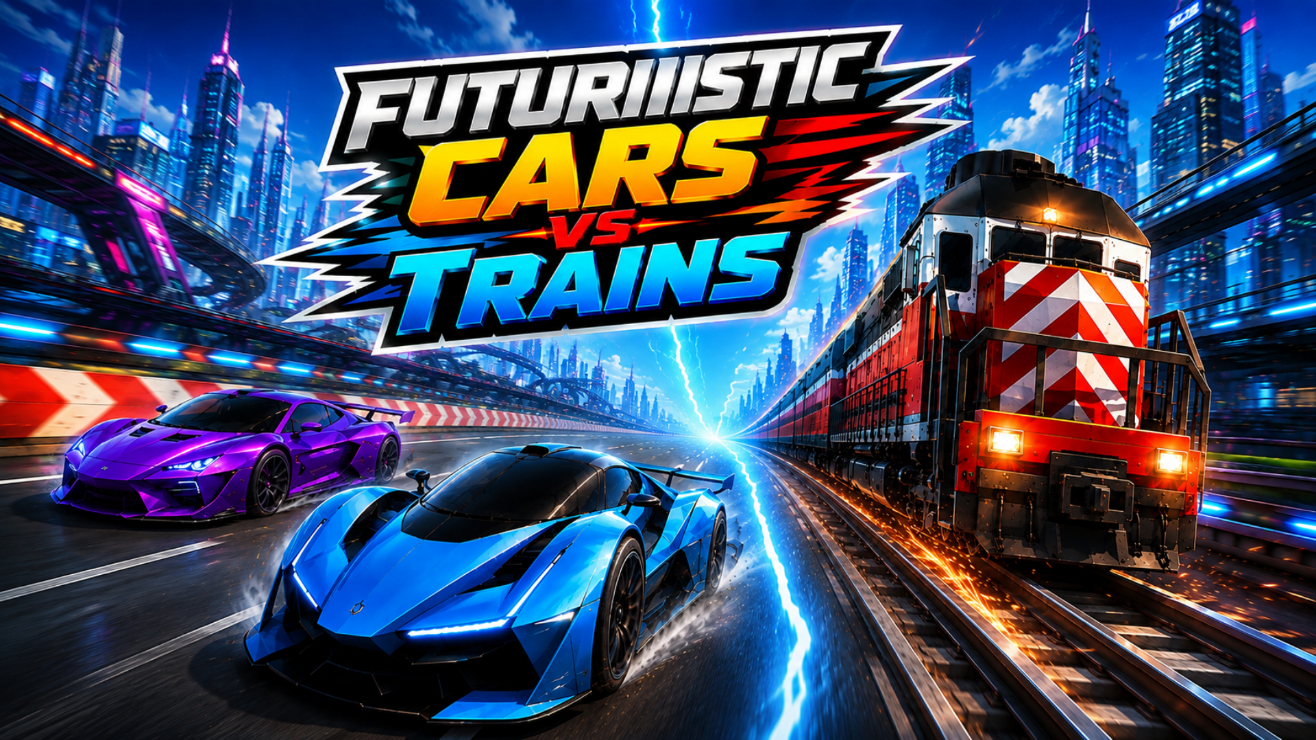 Futuristic Cars vs Trains