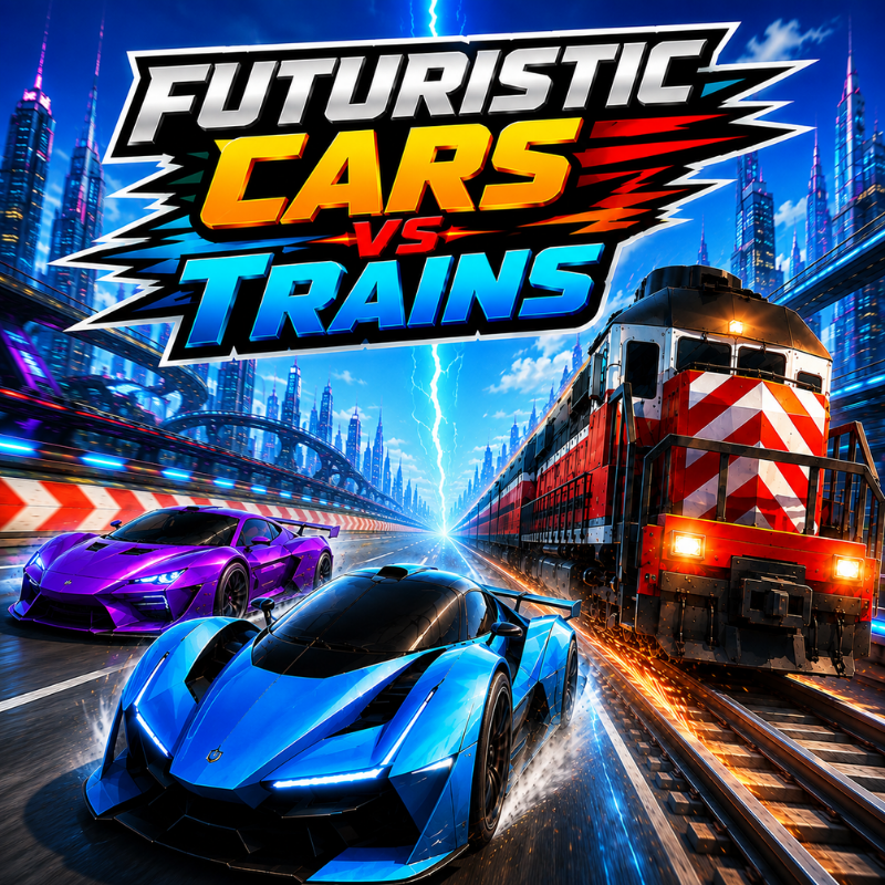 Futuristic Cars vs Trains