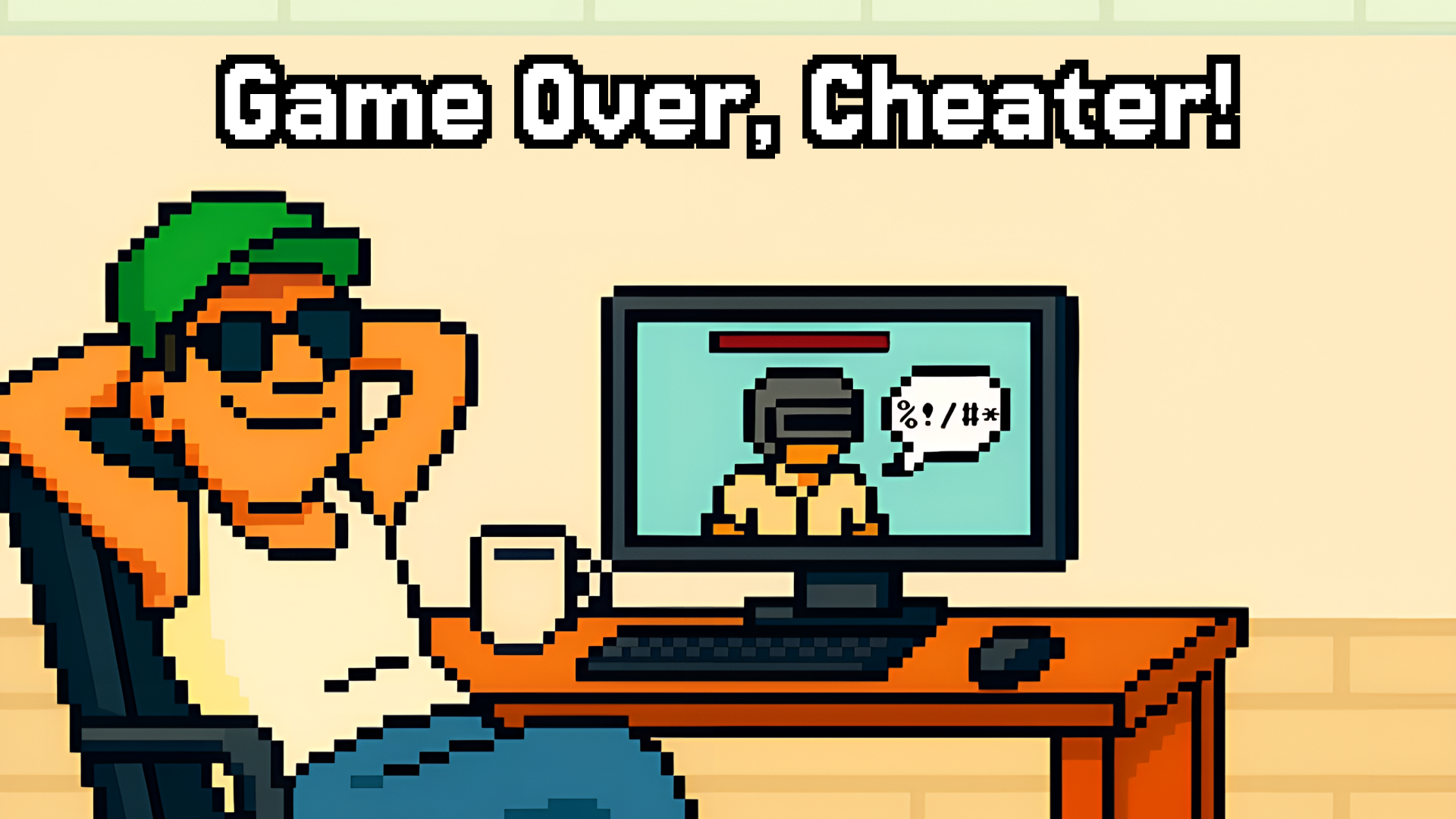 Gambar sampul Game Over, Cheater! Moderator Madness