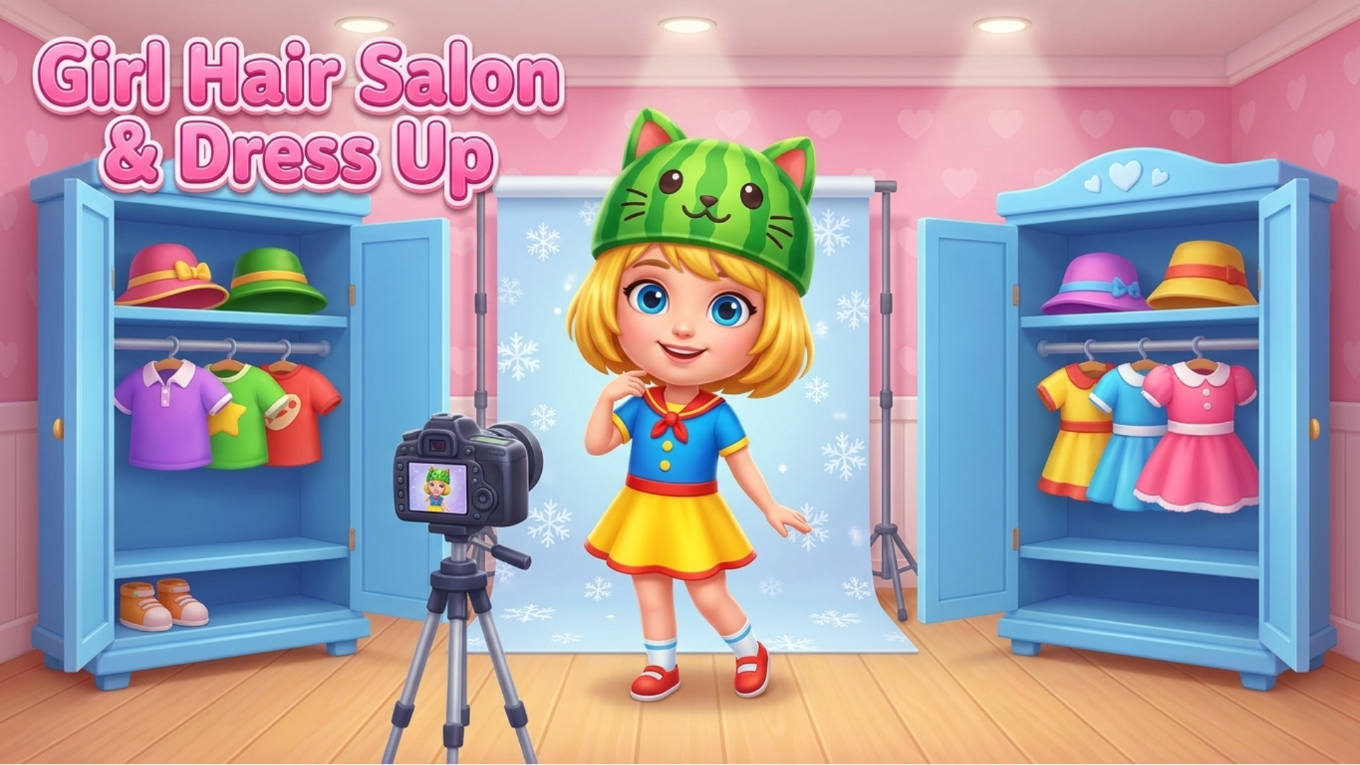 Arte da capa de Girl Hair Salon & Dress Up