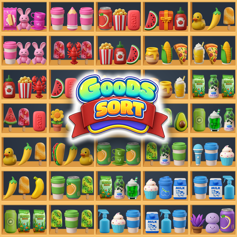 Goods Sort 3D - Triple Puzzle - Puzzle Games puzzle game thumbnail