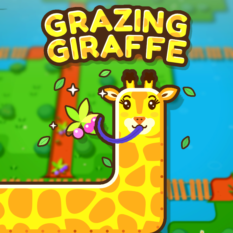 Grazing Giraffe - Animals puzzle game thumbnail