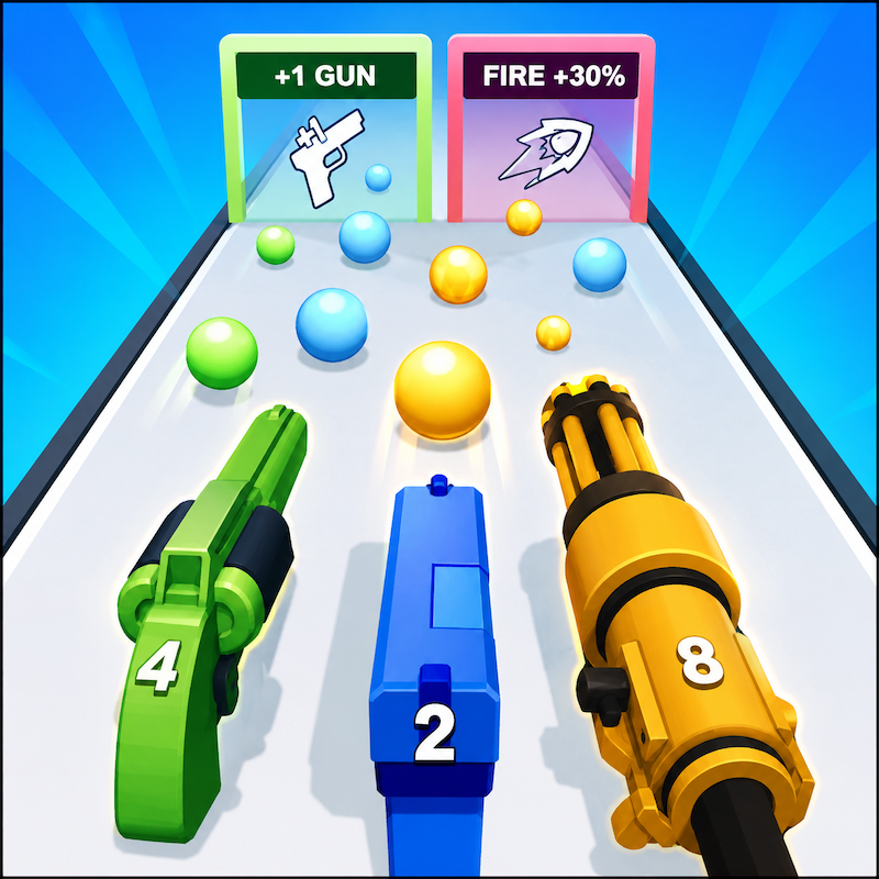 Gun Merge Evolution