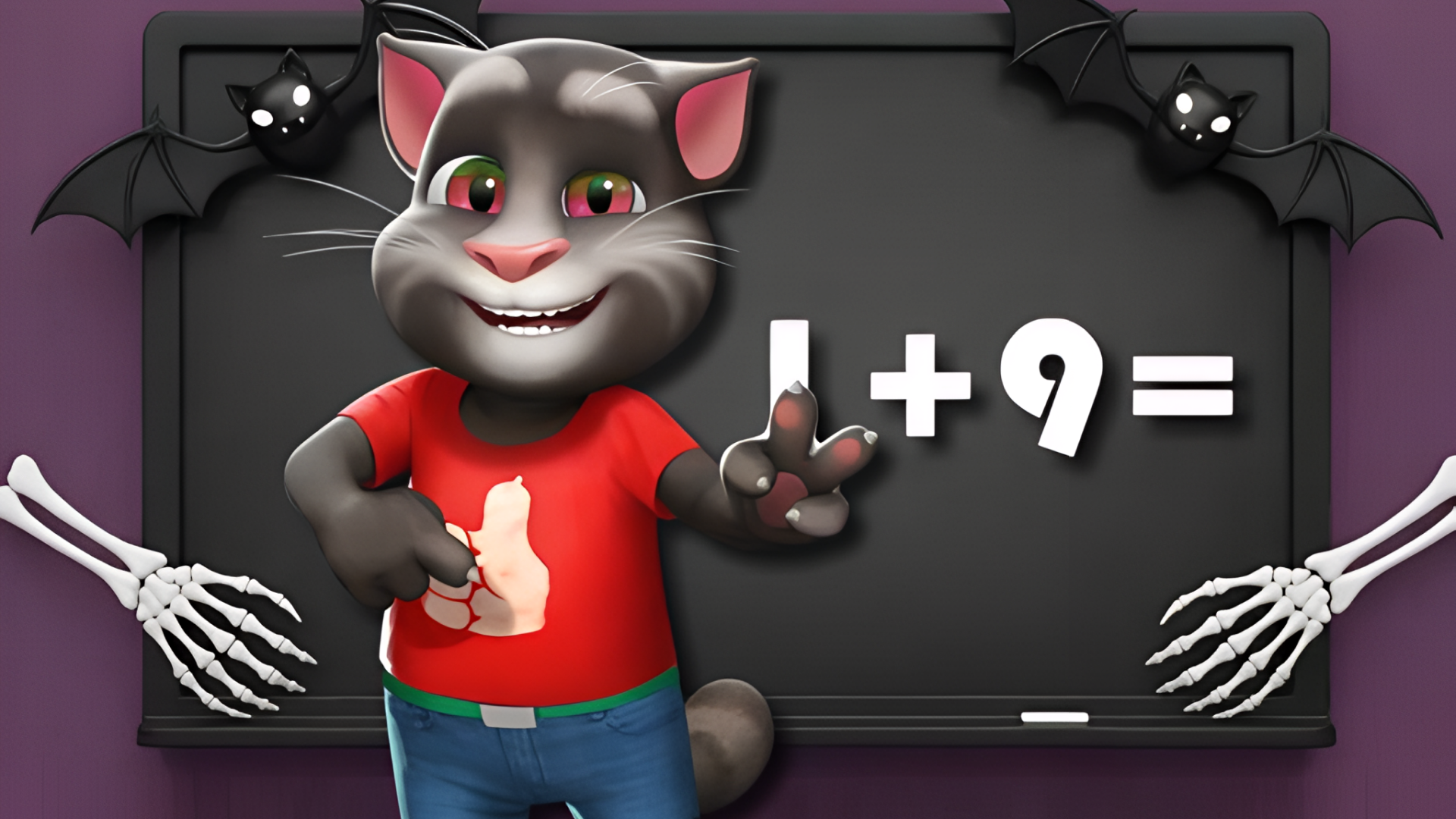 Halloween Tom Math Challenge