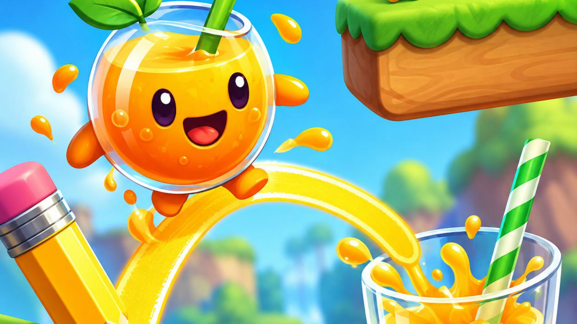 Happy Orange Glass