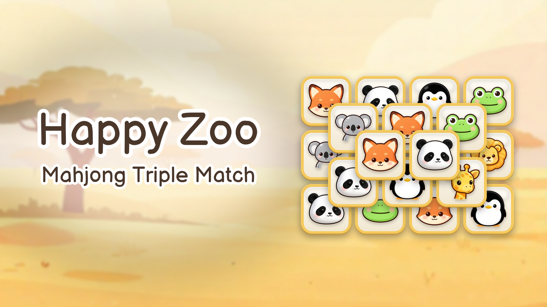 Happy Zoo: Mahjong Triple Match