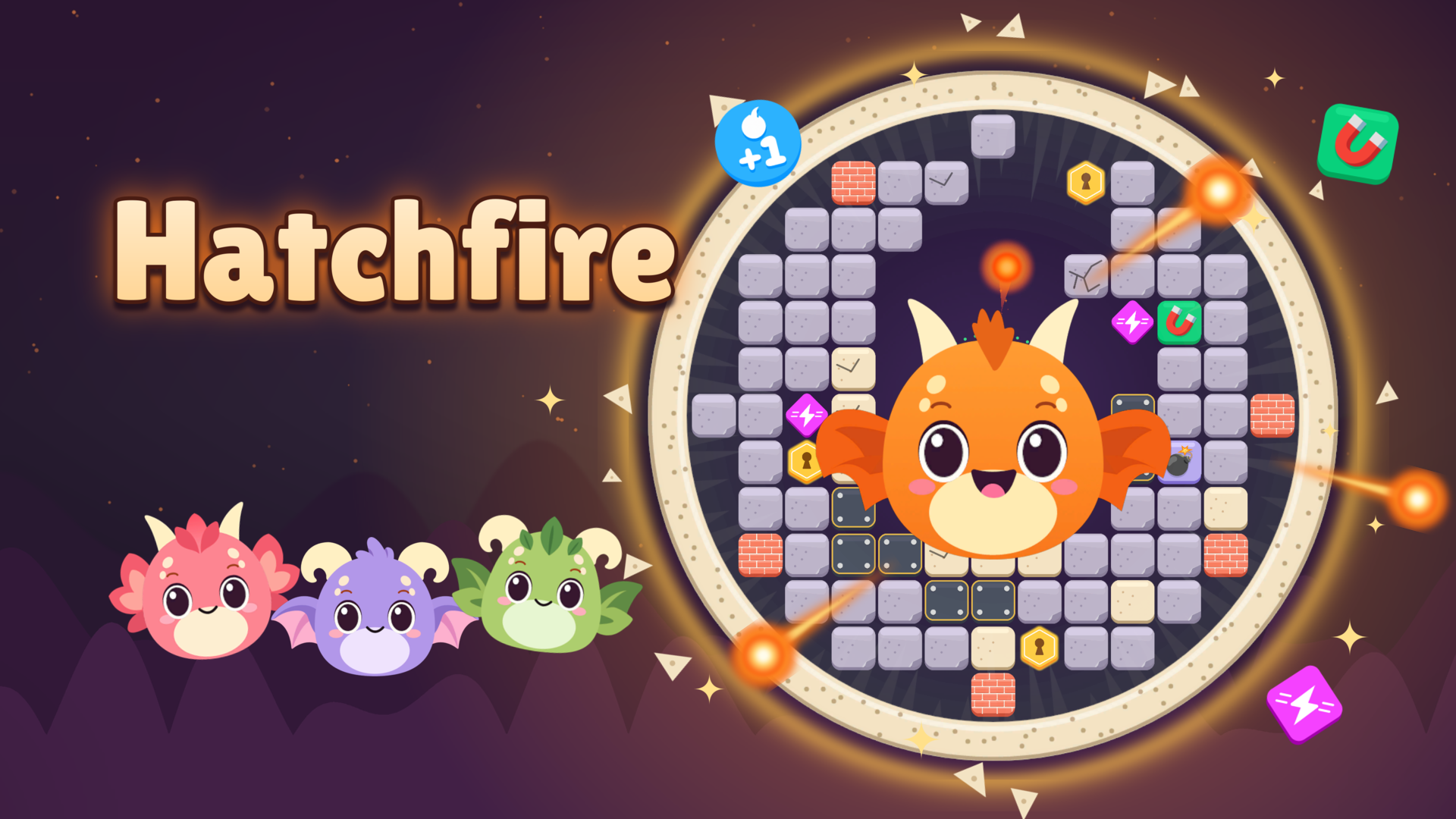 Hatchfire: Dragon Brick Breaker cover art