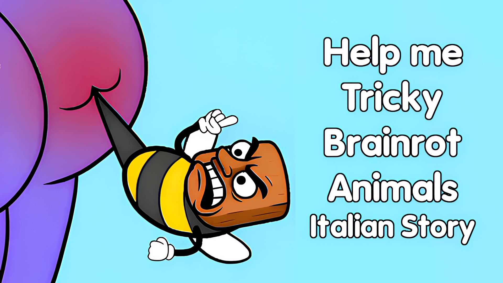 Arte da capa de Help me Tricky Brainrot Animals Italian Story