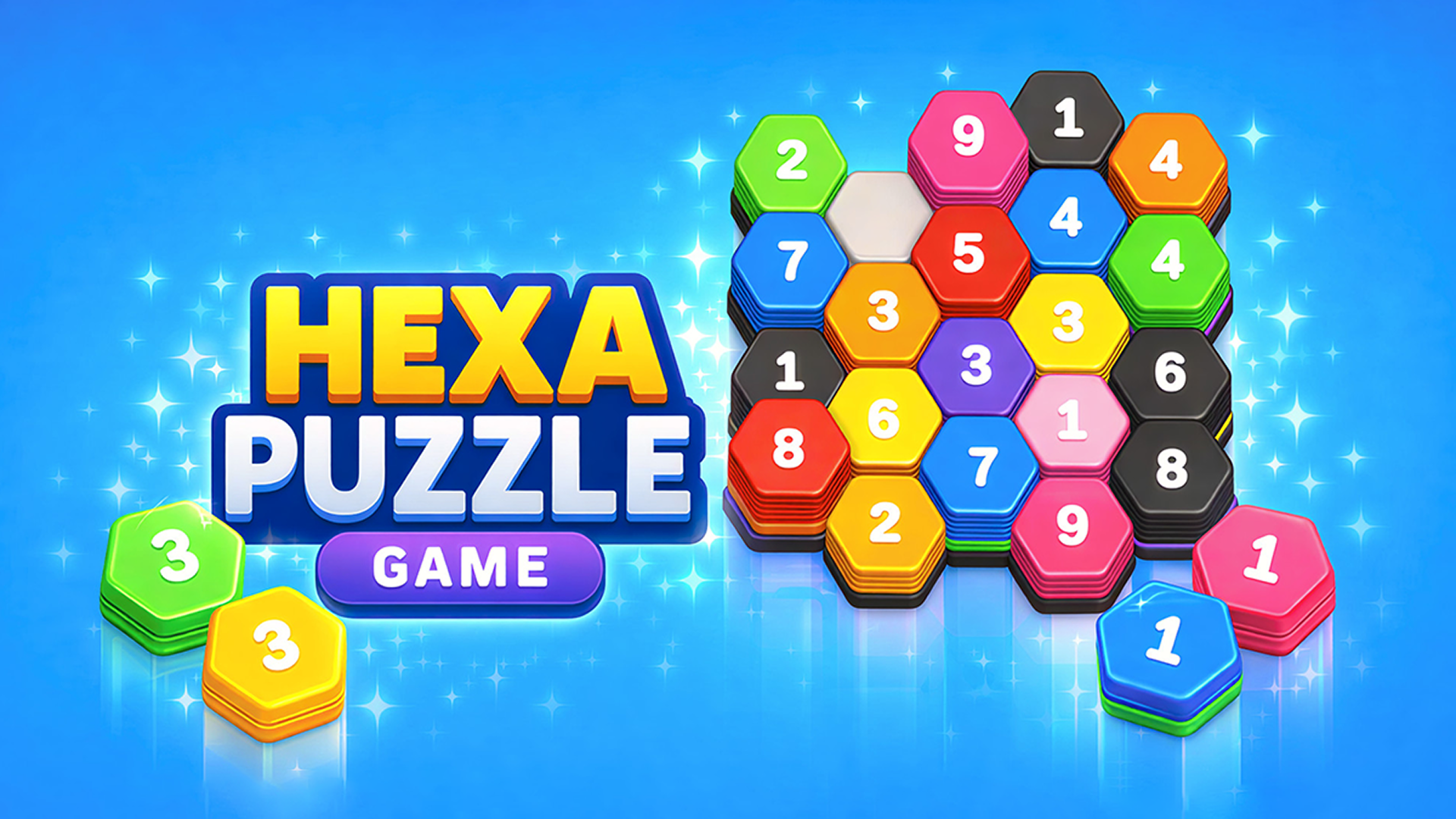 Hexa Color Stack Game