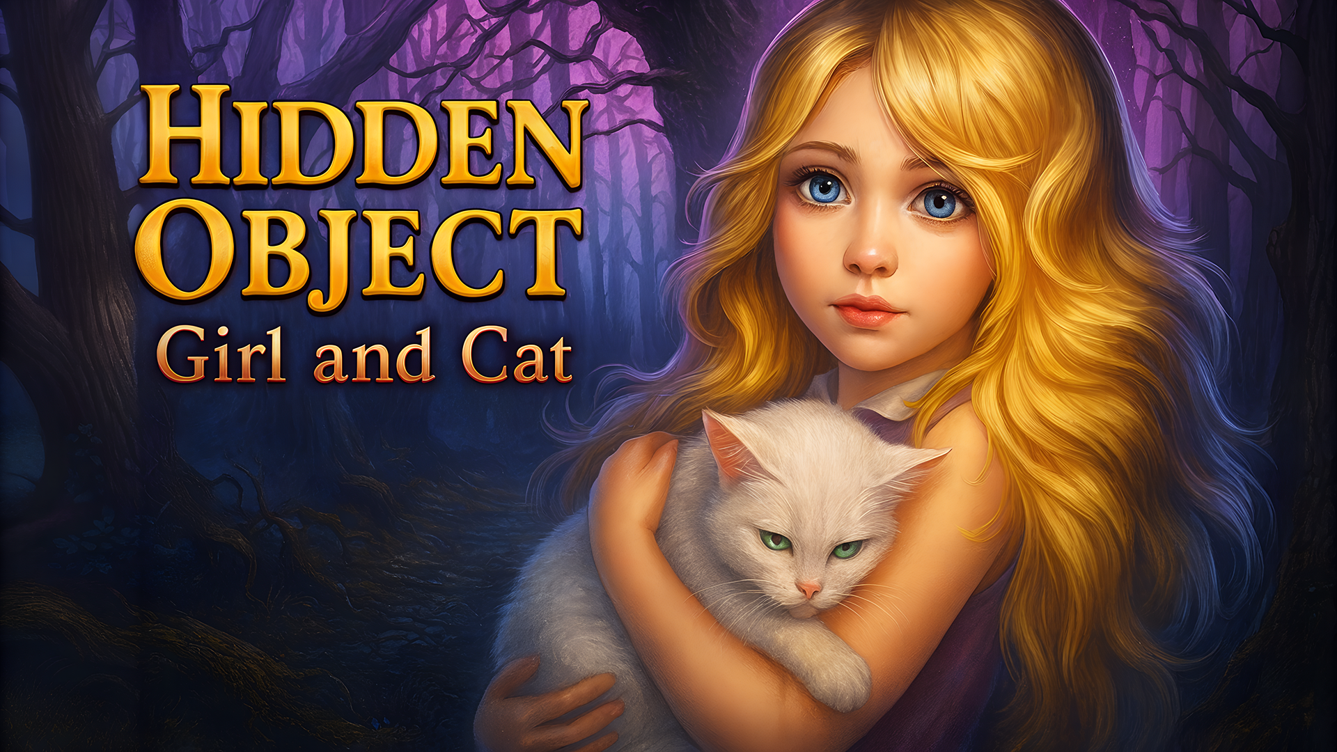 Hidden Object - Girl and Cat