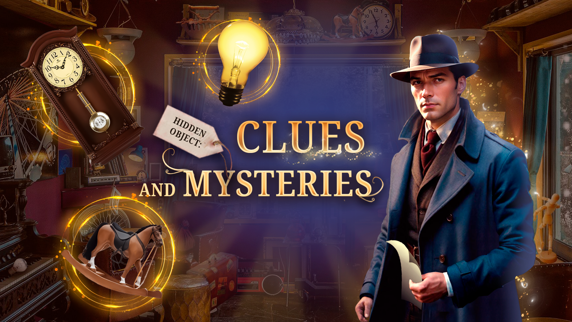 Hidden Object: Clues and Mysteries game thumbnail