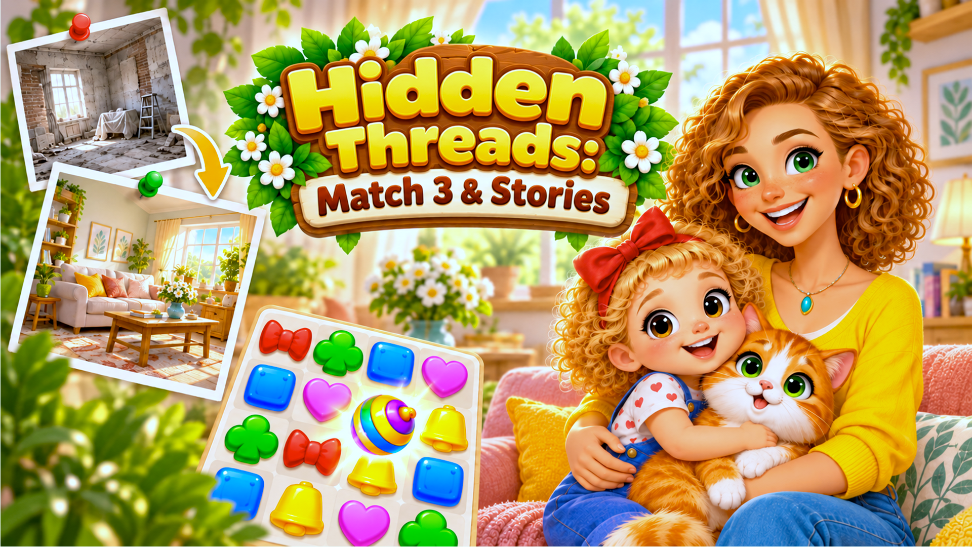 Hidden Threads: Match 3 & Stories cover