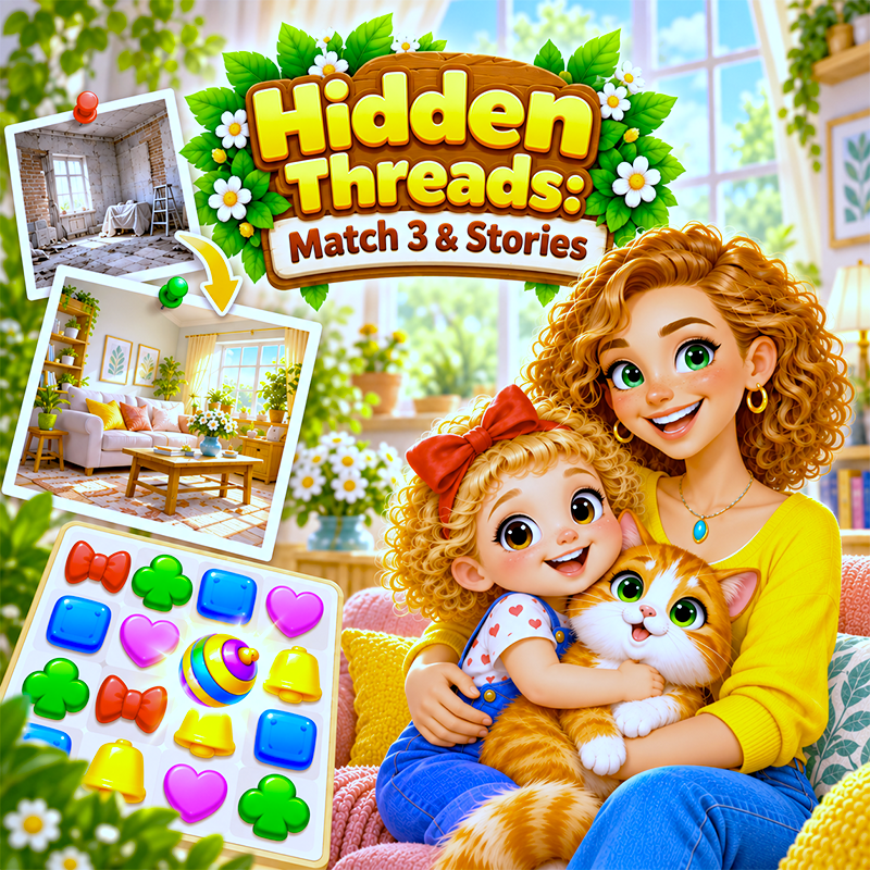 Hidden Threads: Match 3 & Stories