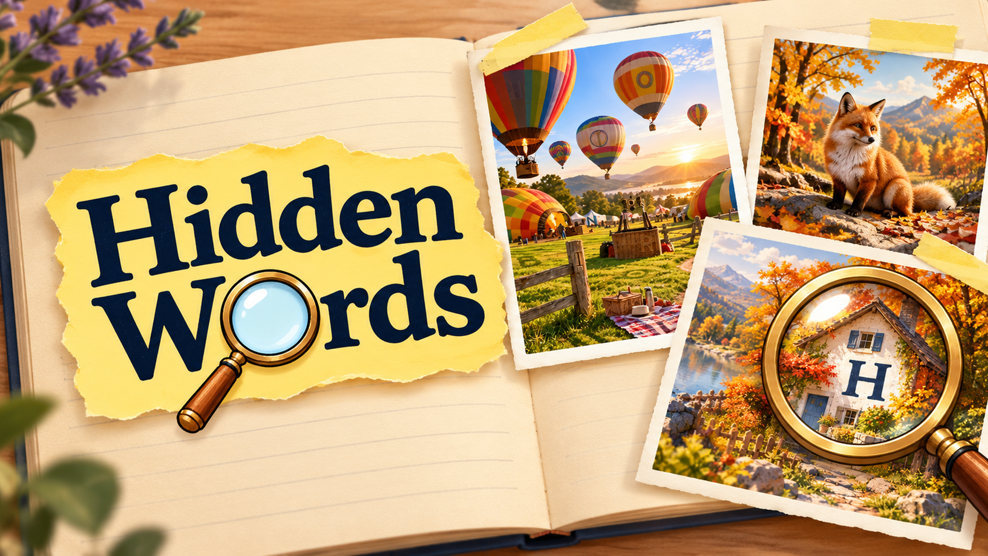 Hidden Words: Find in Pictures