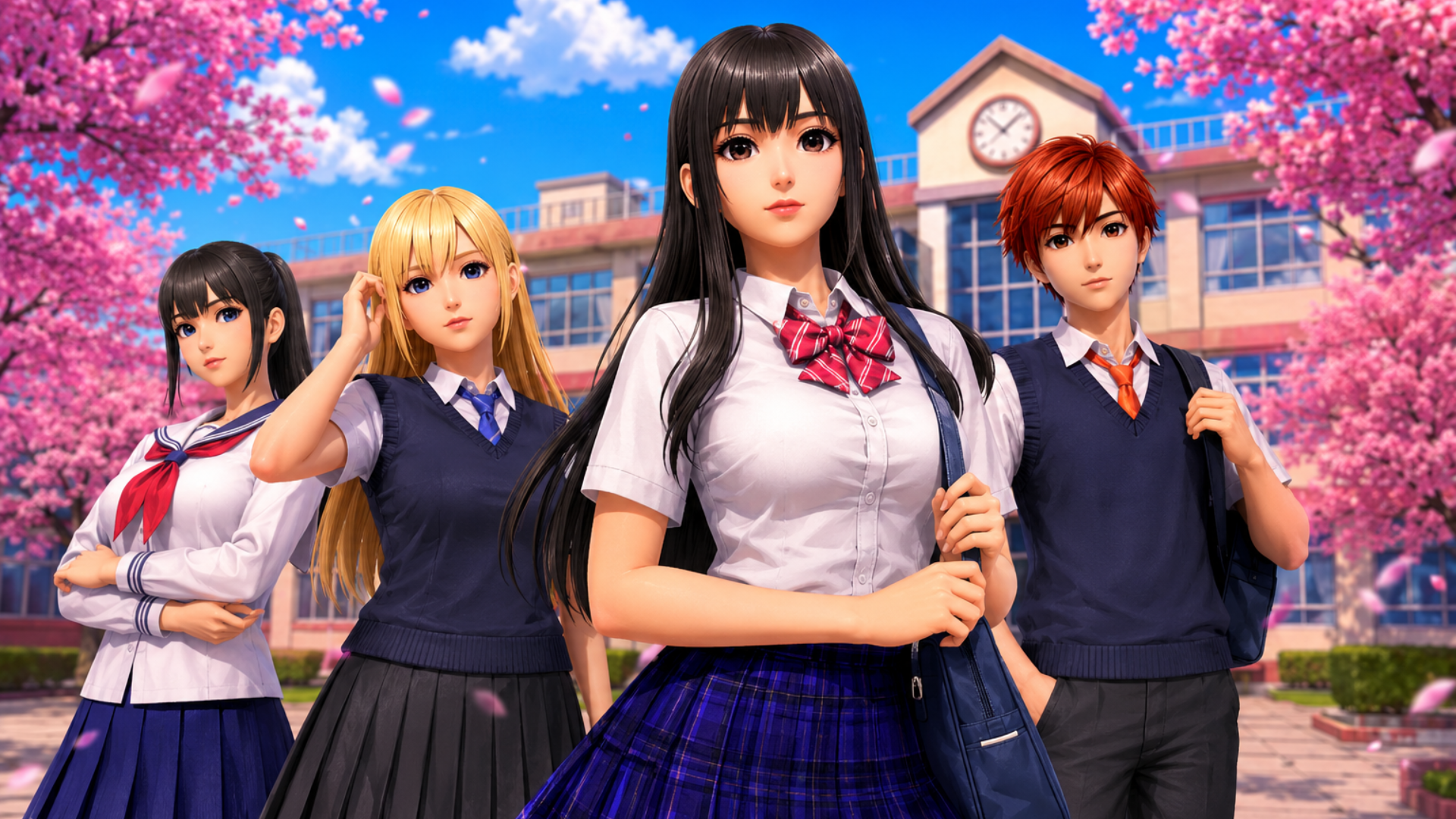 High School Girls Classroom Life