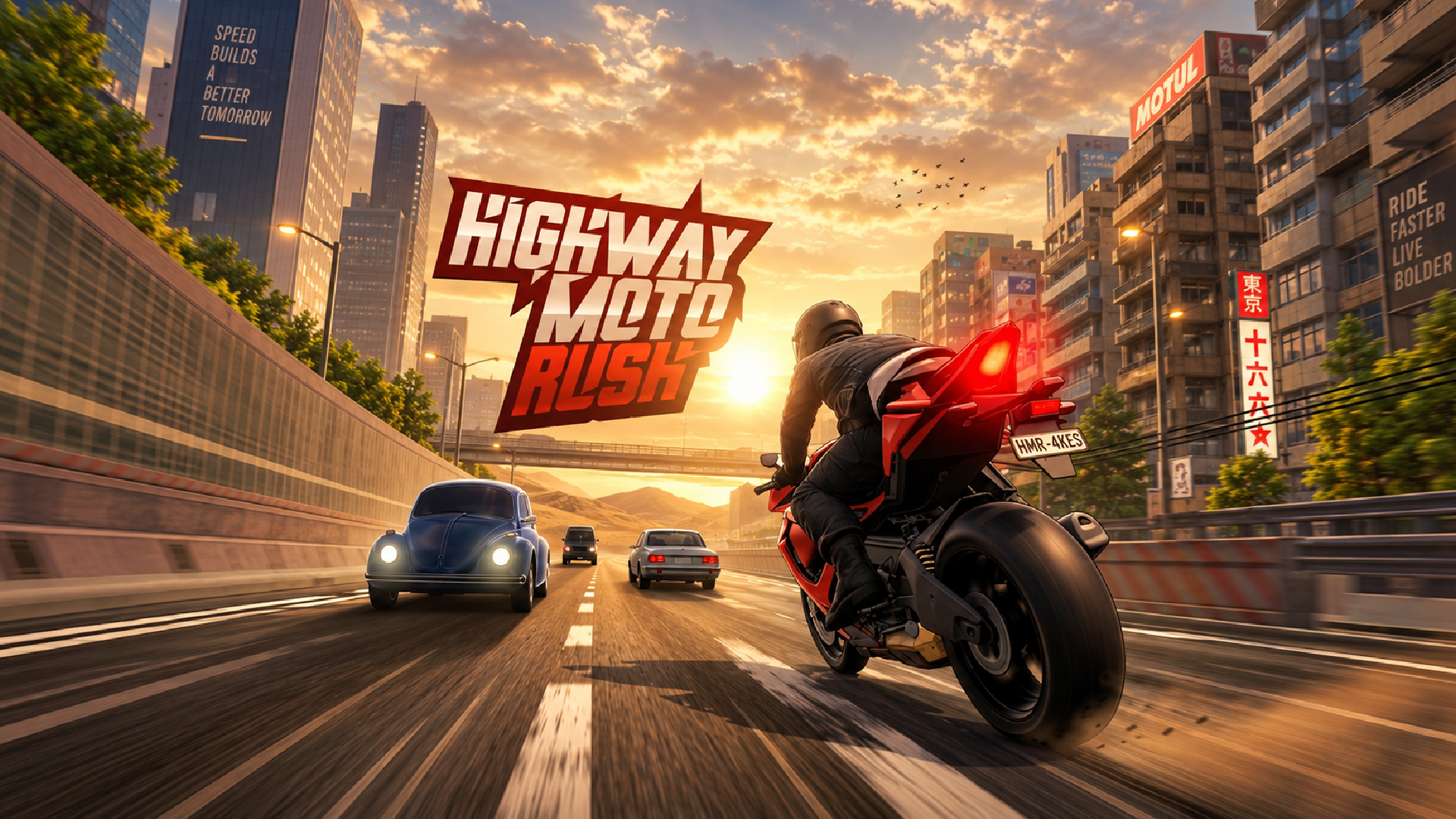 Highway Moto Rush: Traffic