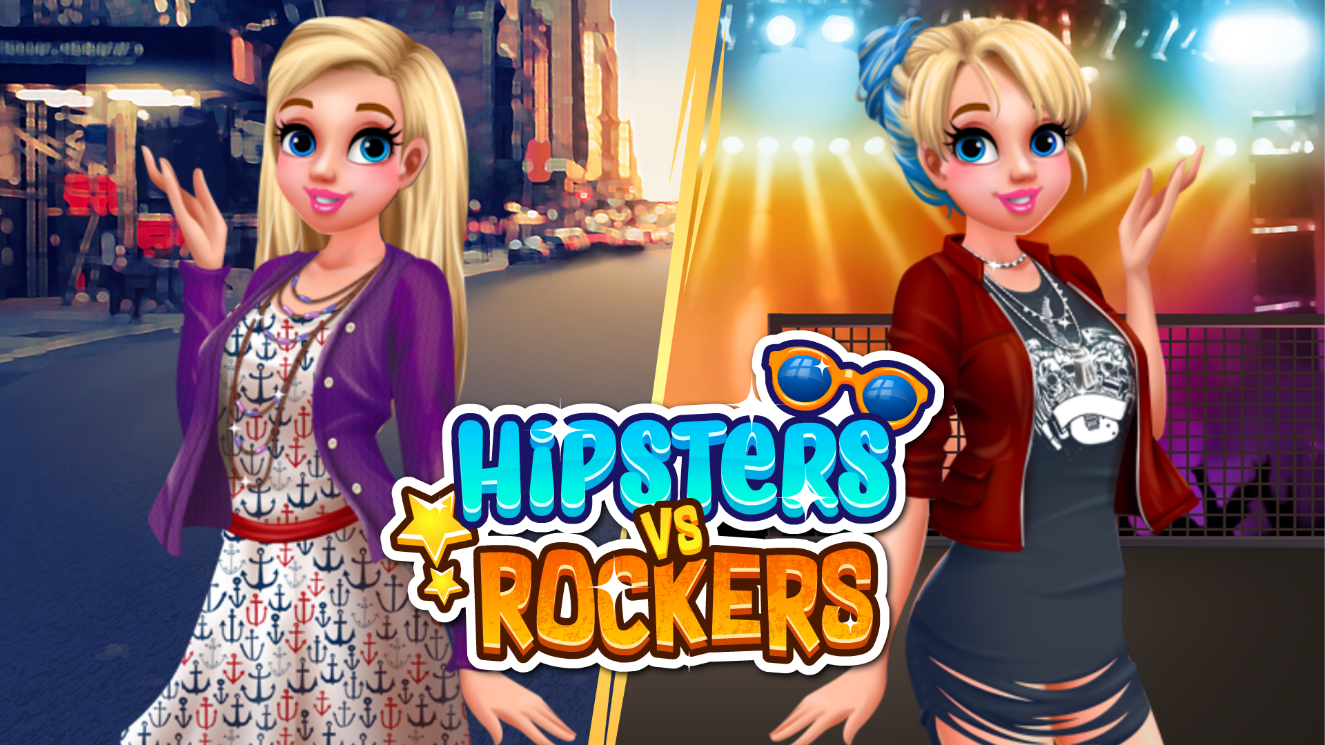 Hipsters vs Rockers cover art