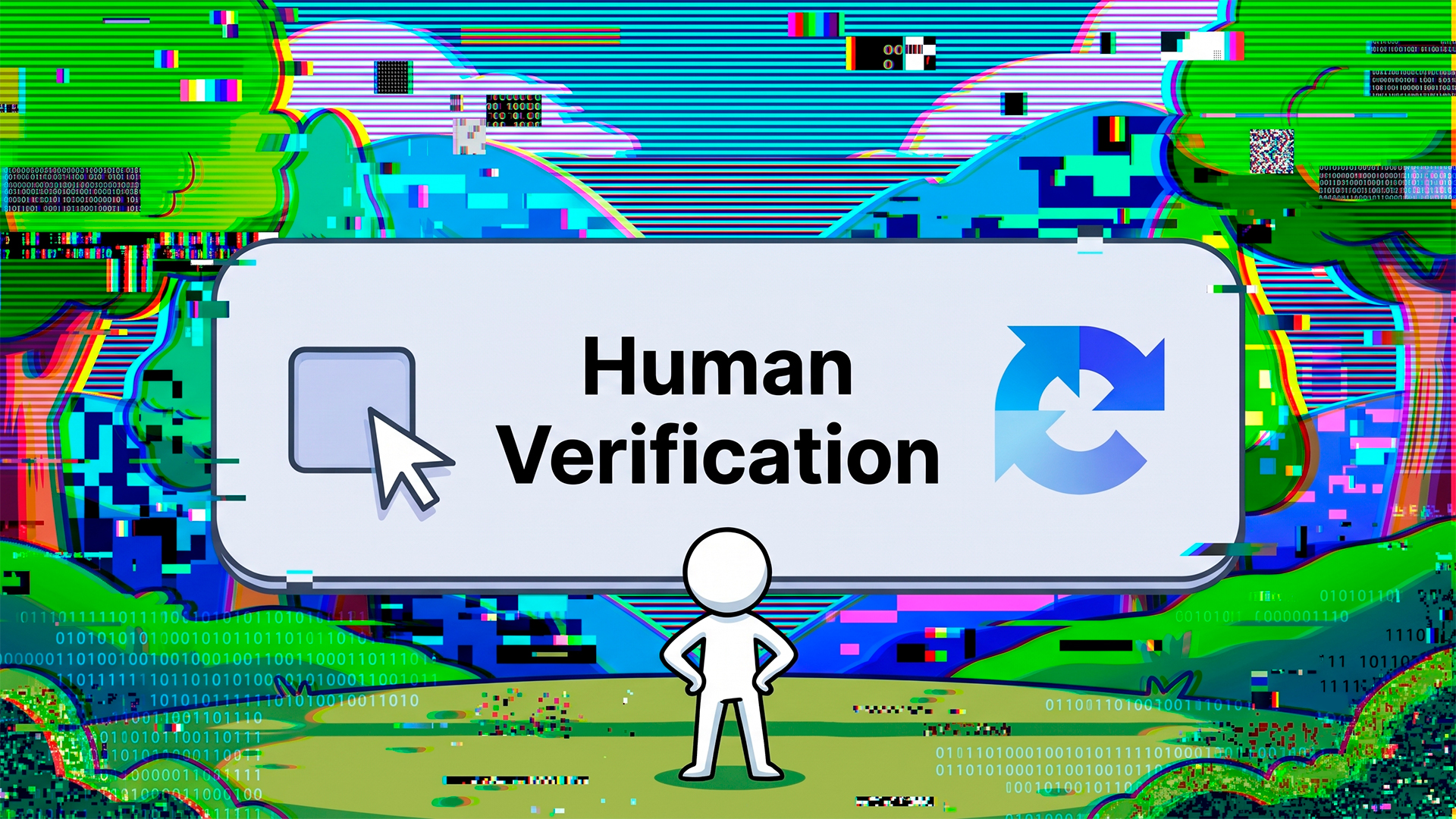 Arte da capa de Human Verification