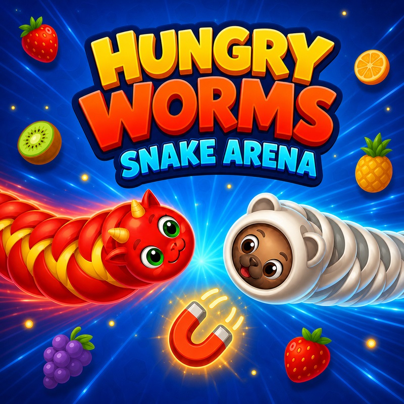 Hungry Worms: Snake Arena