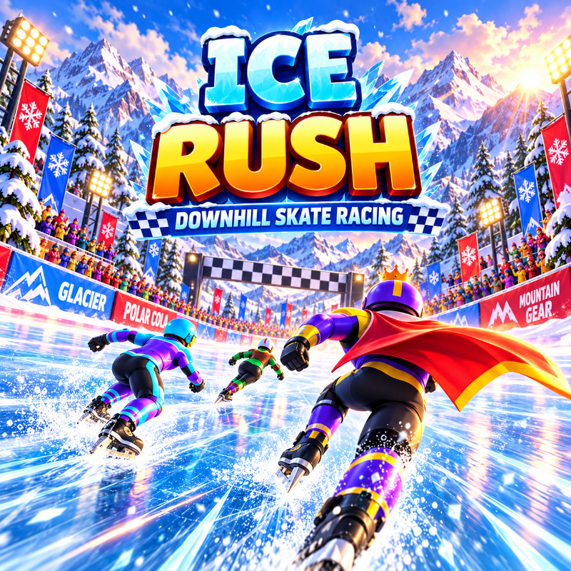 Ice Rush - Downhill Skating