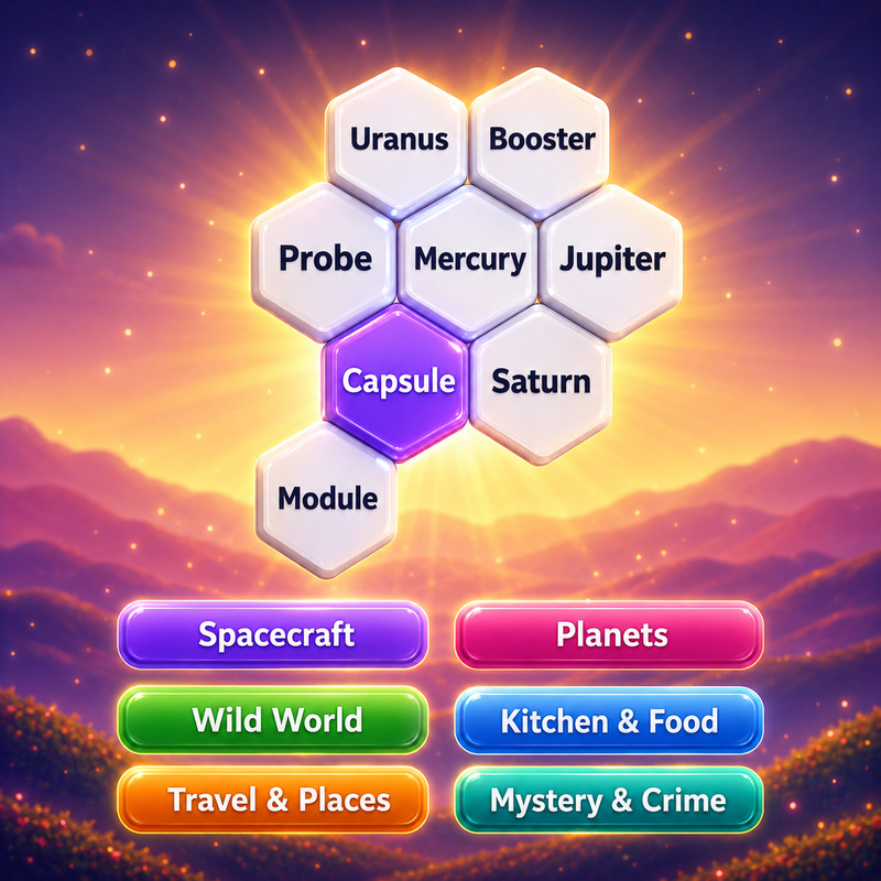 Hexa Word - Word Games puzzle game thumbnail