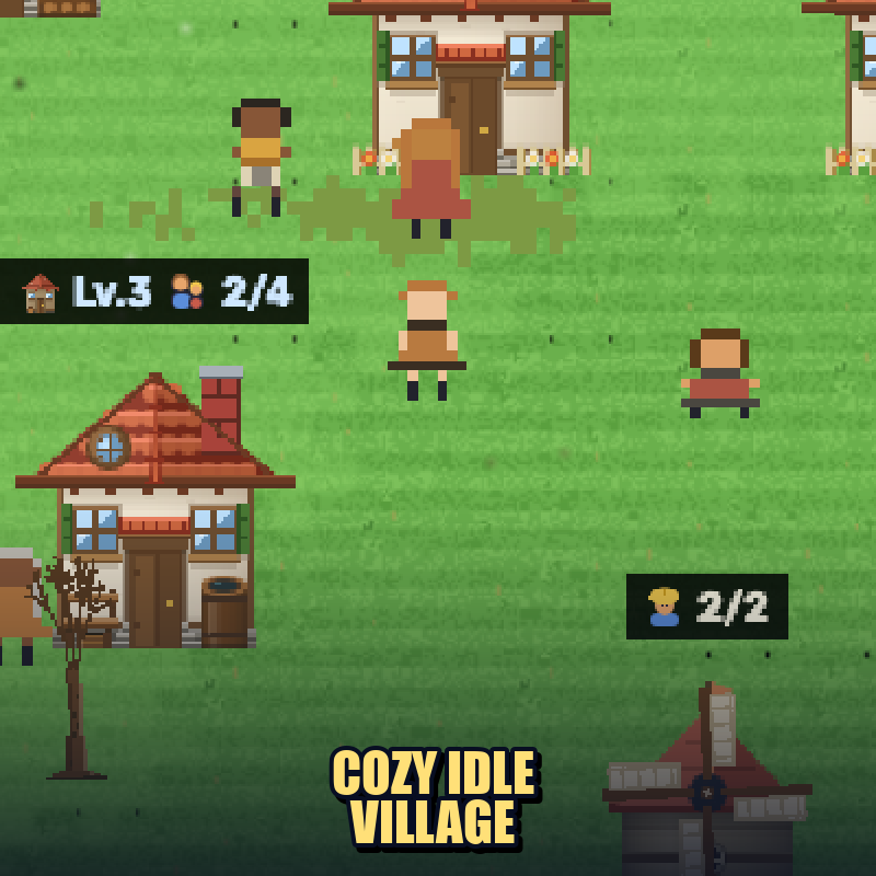 Cozy idle village game thumbnail