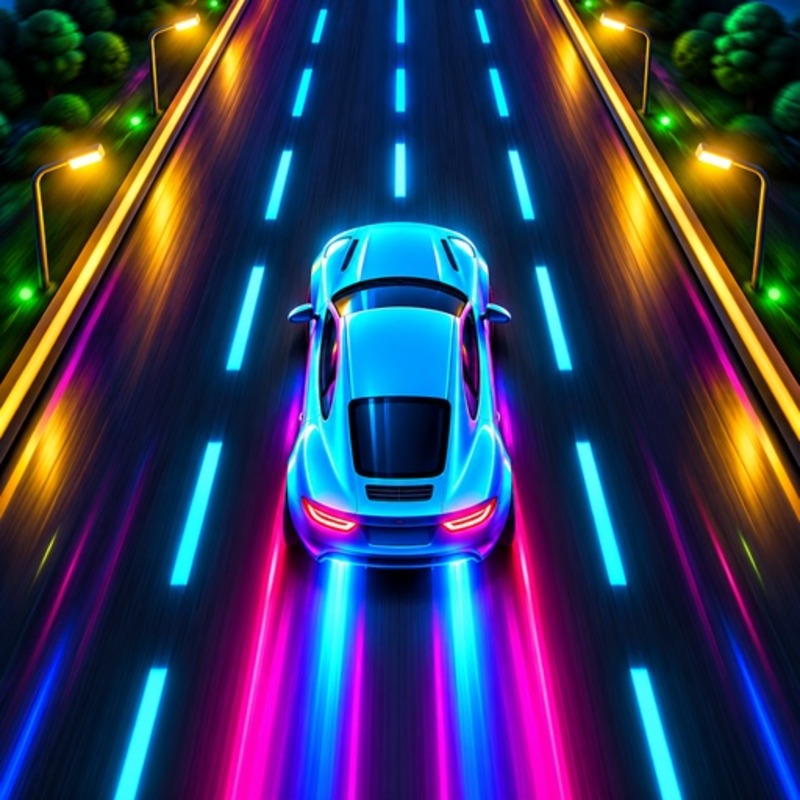 Neon Highway Cursus — Action game, available on playgama