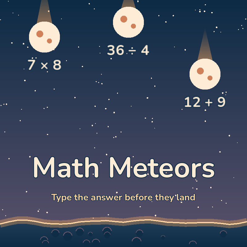 Math Meteors game thumbnail