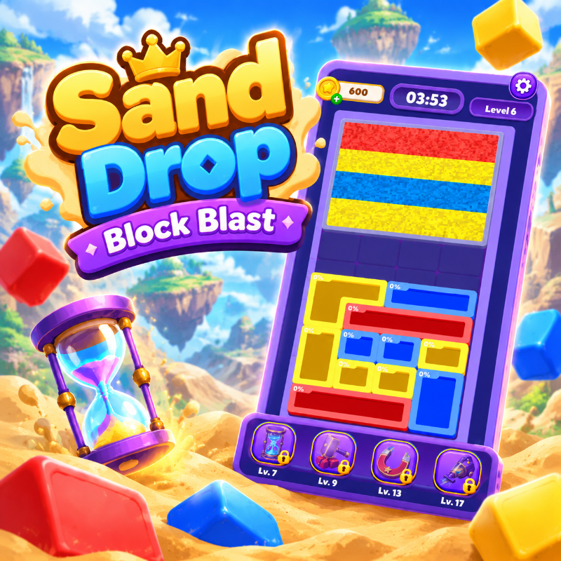 Sand Drop : Block Blast Puzzle