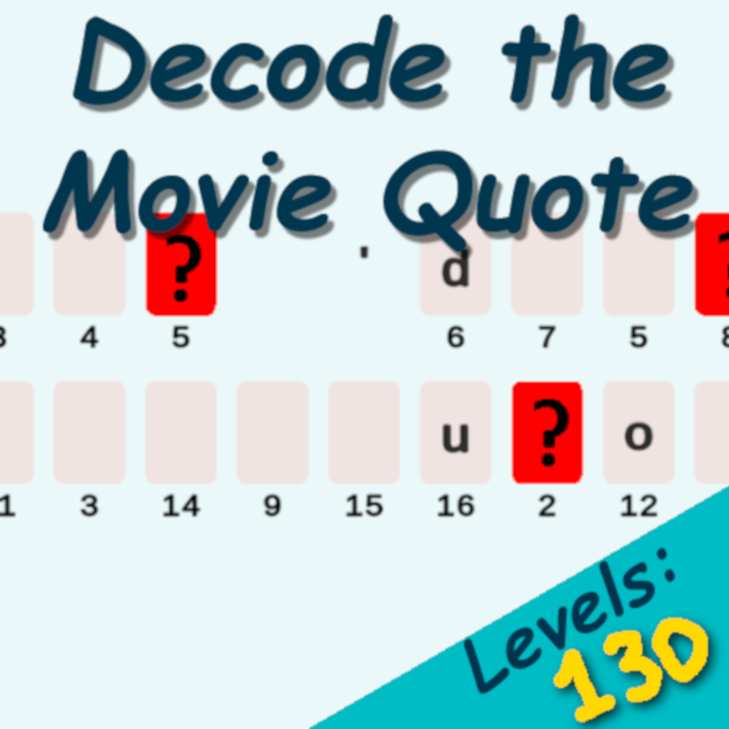 Decode the Movie Quote - Quiz puzzle game thumbnail