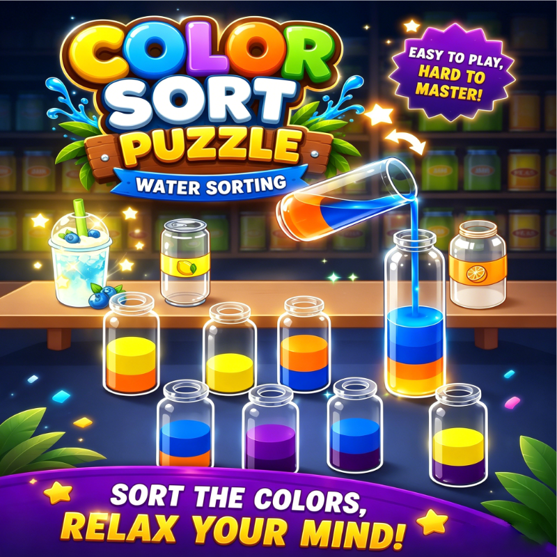 Color Sort Puzzle Milk Tea Sorting - Color puzzle game thumbnail