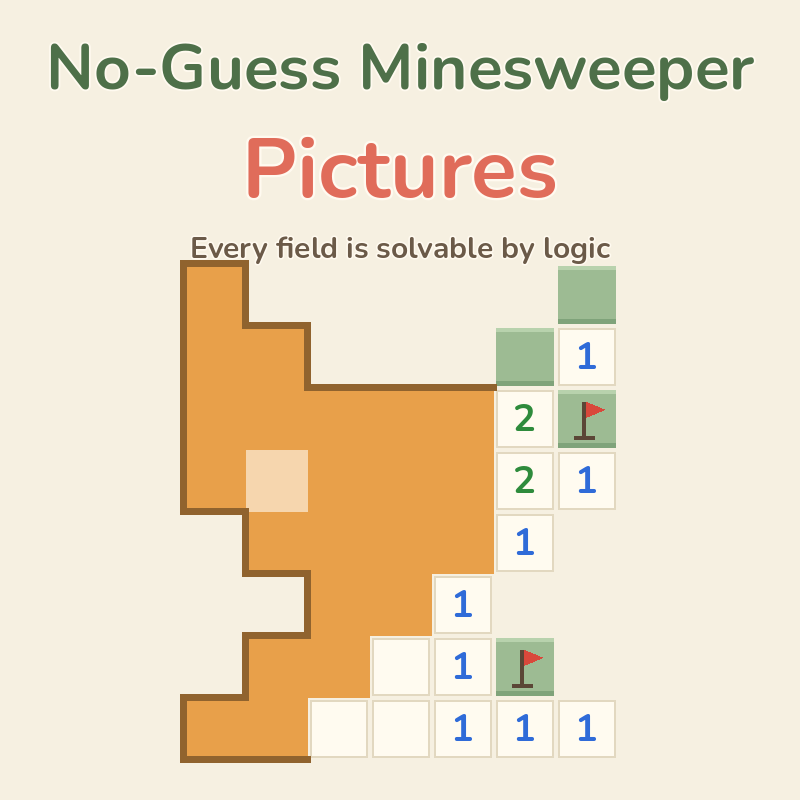 No-Guess Minesweeper: Pictures