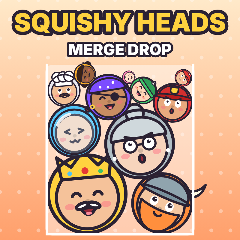 Squishy Heads: Merge Drop