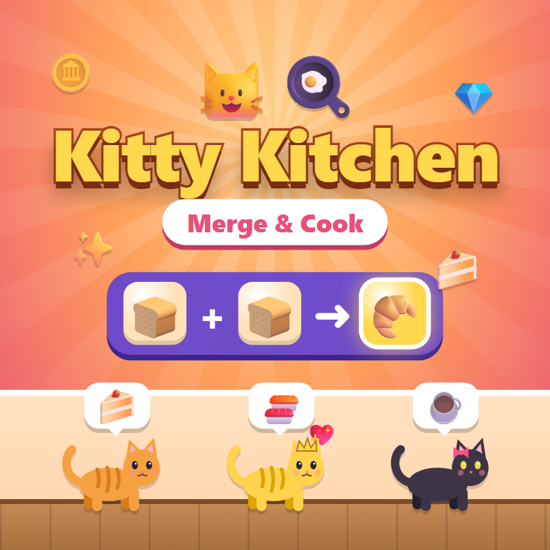 Kitty Kitchen: Merge & Cook