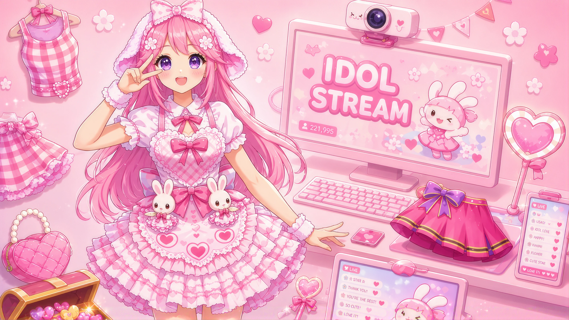 Idol Livestream: Doll Dress Up