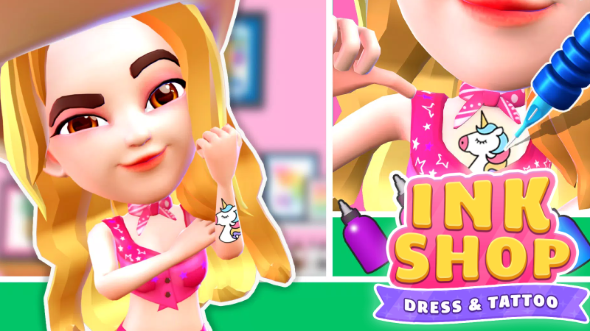Ink Shop: Dress & Tattoo Games